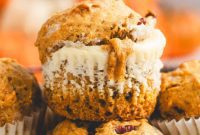 Pumpkin Cream Cheese Swirl Muffins