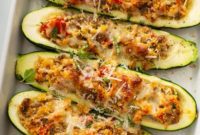 Hearty Italian Zucchini Boats