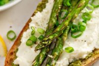 Roasted Asparagus Tartine