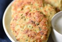 Golden Chicken Fritters with Cooling Mint Yogurt Dip