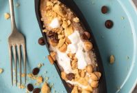 Campfire Smores Stuffed Bananas