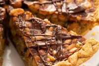 Golden Caramel Nut Turtle Pie