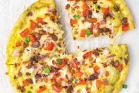 Crispy Air Fryer Breakfast Pizza