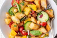 Panzanella: Tuscan Summer Tomato Bread Salad