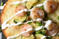 Zesty Shrimp & Zucchini Tostadas