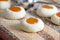 Almond Apricot Jam Cookies