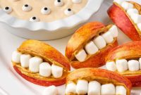 Apple Creature Chompers with Fruity Dip