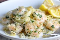 Bright Lemon Garlic Shrimp Pasta