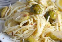 Zesty Cream Pasta with Caramelized Sprouts