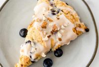 Tender Almond Blueberry Scones