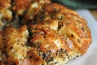 Effortless Olive Pull Apart Bread