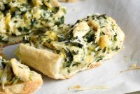 Creamy Spinach Artichoke French Bread Pizza
