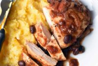 Tender Slow Cooker Balsamic Tomato Chicken