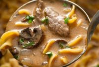 Velvety Beef Stroganoff Pot