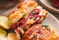 Irresistible Pretzel Reuben Sliders