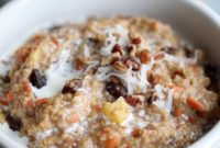 Spiced Carrot Cake Steel Cut Oats