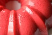 Velvety Strawberry Swirl Jello