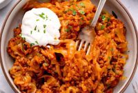 Lazy Cabbage Casserole