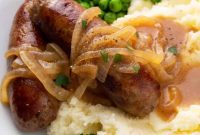 Sizzling Sausages and Creamy Mash