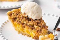 Velvet Peach Pecan Pie