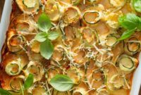 Savory Zucchini Lasagna Spirals