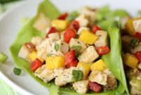 Bright Tropical Chicken Lettuce Wraps