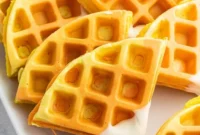 Spooky Sweet Candy Corn Waffles