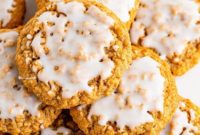 Frosted Cinnamon Oat Cookies