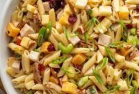 Crisp Apple Turkey Pasta Salad