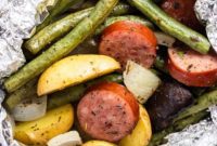 Savory Kielbasa & Veggie Bundles