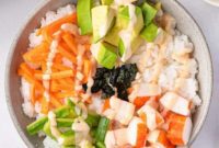 Deconstructed California Roll Bowls