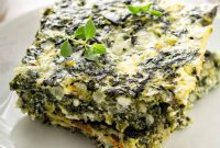 Mediterranean Feta Spinach Bake