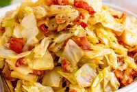 Golden Skillet Cabbage