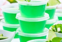 Minty Lime Gelatin Shots