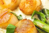 Velvet Pesto Scallops