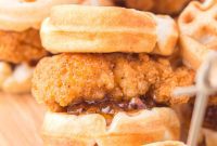 Sweet and Savory Chicken Waffle Minis