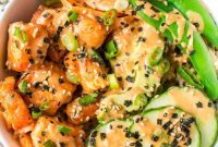 Crispy Air Fryer Salmon Power Bowls