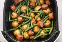 Air Fryer Kielbasa & Vegetable Medley