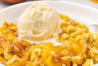 Lazy Peach Cobbler