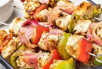 Marinated Greek Chicken Skewers