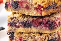 Rustic Berry Streusel Slices