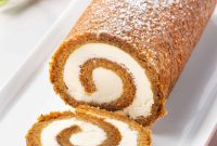 Spiced Carrot Cake Roulade