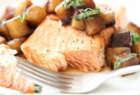 Honey Balsamic Salmon with Caramelized Apples