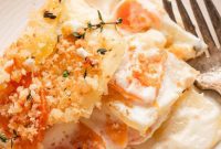 Harmonious Yukon and Sweet Potato Gratin