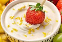 Zesty Lemonade Fruit Dip