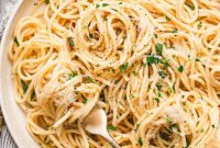 Garlic and Olive Oil Spaghetti