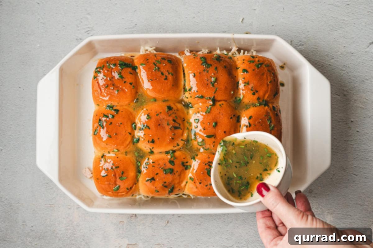 Cranberry Turkey Bites 8 Glazed Slider Rolls