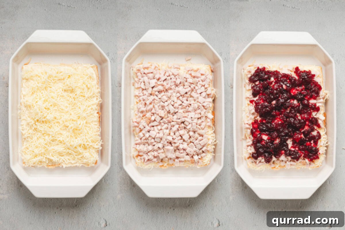 Cranberry Turkey Bites 6 Slider Filling Layers
