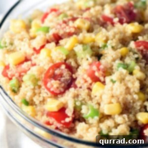 Vibrant Quinoa Medley 5 summer quinoa salad in bowl