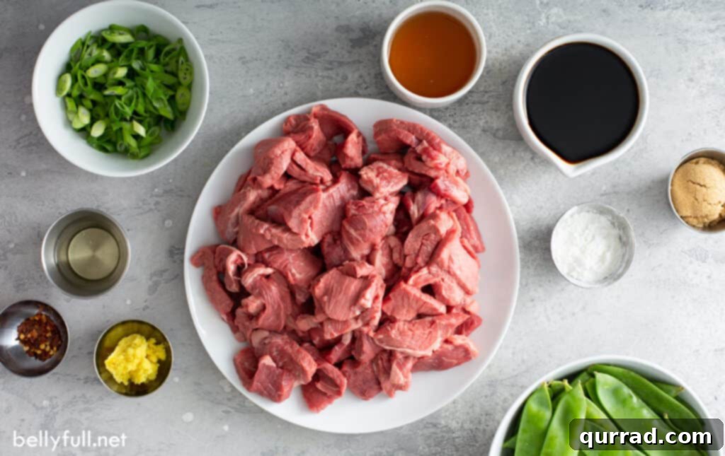 Sizzling Beef Stir Fry 3 ingredients for stir fry beef